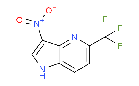 CAS No. 1190312-34-5, 3-Nitro-5-(trifluoromethyl)-1H-pyrrolo[3,2-b]pyridine