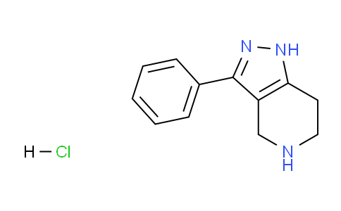 CAS No. 1177360-76-7, 3-Phenyl-4,5,6,7-tetrahydro-1H-pyrazolo[4,3-c]pyridine hydrochloride
