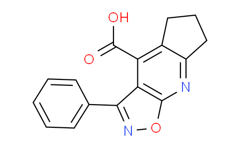 CAS No. 1263209-17-1, 3-Phenyl-6,7-dihydro-5H-cyclopenta[b]isoxazolo[4,5-e]pyridine-4-carboxylic acid