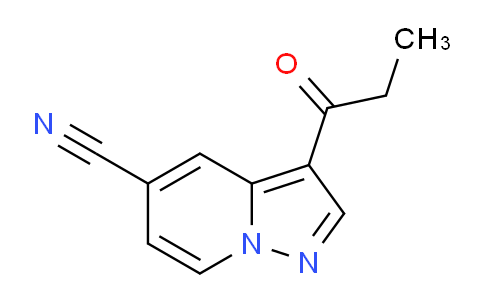 CAS No. 1233326-34-5, 3-Propionylpyrazolo[1,5-a]pyridine-5-carbonitrile