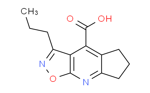 CAS No. 1263210-32-7, 3-Propyl-6,7-dihydro-5H-cyclopenta[b]isoxazolo[4,5-e]pyridine-4-carboxylic acid