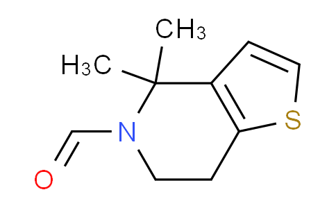 CAS No. 1254344-55-2, 4,4-Dimethyl-6,7-dihydrothieno[3,2-c]pyridine-5(4H)-carbaldehyde