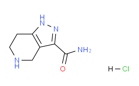 CAS No. 1220029-50-4, 4,5,6,7-Tetrahydro-1H-pyrazolo[4,3-c]pyridine-3-carboxamide hydrochloride