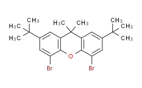CAS No. 130525-43-8, 4,5-Dibromo-2,7-di-tert-butyl-9,9-dimethyl-9H-xanthene