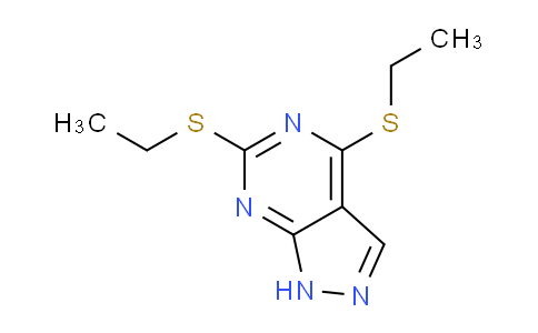 CAS No. 70011-73-3, 4,6-Bis(ethylthio)-1H-pyrazolo[3,4-d]pyrimidine
