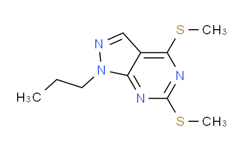 CAS No. 126867-54-7, 4,6-Bis(methylthio)-1-propyl-1H-pyrazolo[3,4-d]pyrimidine