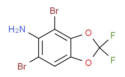 CAS No. 1037763-48-6, 4,6-Dibromo-2,2-difluorobenzo[d][1,3]dioxol-5-amine