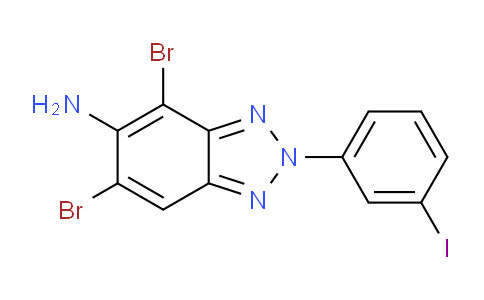 CAS No. 1706437-39-9, 4,6-Dibromo-2-(3-iodophenyl)-2H-benzo[d][1,2,3]triazol-5-amine
