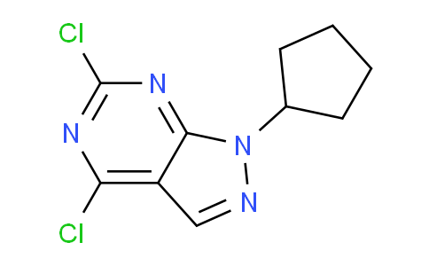 CAS No. 1350767-72-4, 4,6-Dichloro-1-cyclopentyl-1H-pyrazolo[3,4-d]pyrimidine