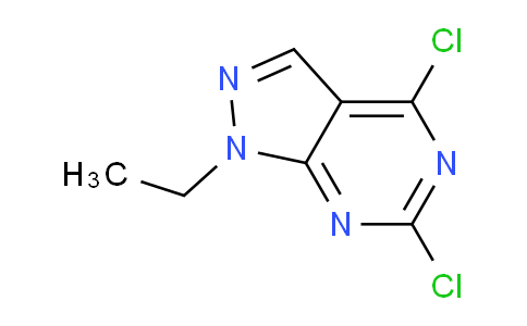 CAS No. 864292-48-8, 4,6-Dichloro-1-ethyl-1H-pyrazolo[3,4-d]pyrimidine