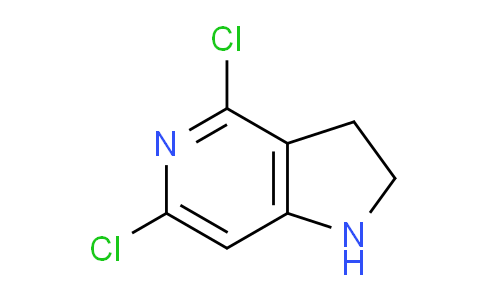 CAS No. 5912-16-3, 4,6-Dichloro-2,3-dihydro-1H-pyrrolo[3,2-c]pyridine