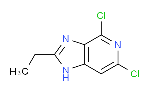 CAS No. 579486-61-6, 4,6-Dichloro-2-ethyl-1H-imidazo[4,5-c]pyridine