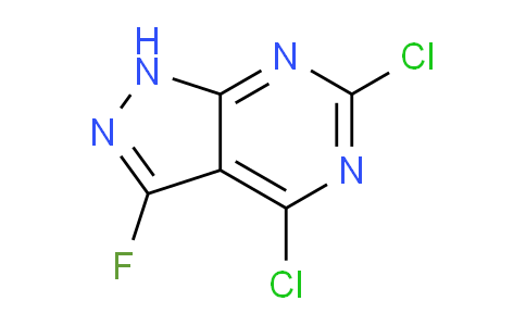 CAS No. 2306269-62-3, 4,6-Dichloro-3-fluoro-1H-pyrazolo[3,4-d]pyrimidine