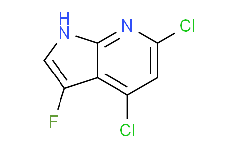 CAS No. 1935610-84-6, 4,6-Dichloro-3-fluoro-1H-pyrrolo[2,3-b]pyridine