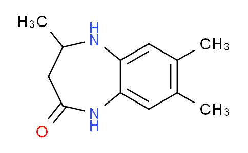 CAS No. 65847-12-3, 4,7,8-Trimethyl-4,5-dihydro-1H-benzo[b][1,4]diazepin-2(3H)-one