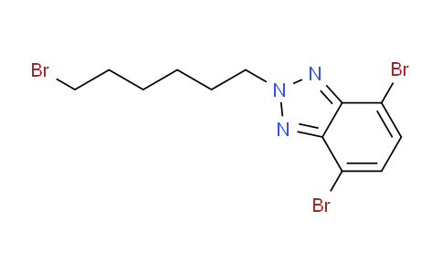 CAS No. 890704-02-6, 4,7-Dibromo-2-(6-bromohexyl)-2H-benzo[d][1,2,3]triazole