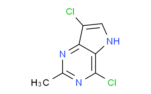 CAS No. 1824080-19-4, 4,7-Dichloro-2-methyl-5H-pyrrolo[3,2-d]pyrimidine