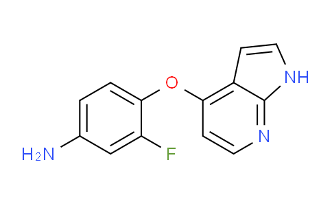 CAS No. 688781-75-1, 4-((1H-Pyrrolo[2,3-b]pyridin-4-yl)oxy)-3-fluoroaniline