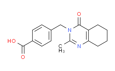 CAS No. 1713174-05-0, 4-((2-Methyl-4-oxo-5,6,7,8-tetrahydroquinazolin-3(4H)-yl)methyl)benzoic acid