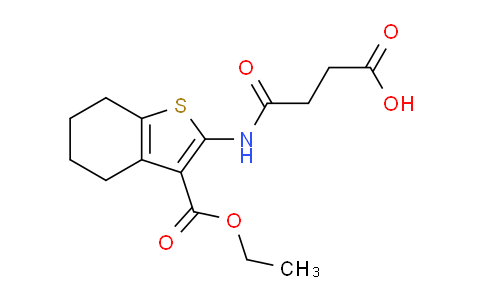 CAS No. 62159-41-5, 4-((3-(Ethoxycarbonyl)-4,5,6,7-tetrahydrobenzo[b]thiophen-2-yl)amino)-4-oxobutanoic acid