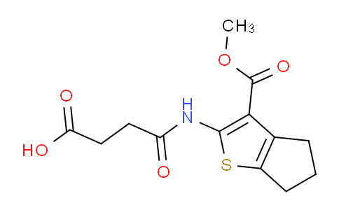 CAS No. 328025-47-4, 4-((3-(methoxycarbonyl)-5,6-dihydro-4H-cyclopenta[b]thiophen-2-yl)amino)-4-oxobutanoic acid