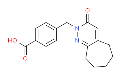 CAS No. 1707370-36-2, 4-((3-Oxo-3,5,6,7,8,9-hexahydro-2H-cyclohepta[c]pyridazin-2-yl)methyl)benzoic acid