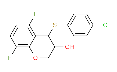 CAS No. 944950-69-0, 4-((4-Chlorophenyl)thio)-5,8-difluorochroman-3-ol