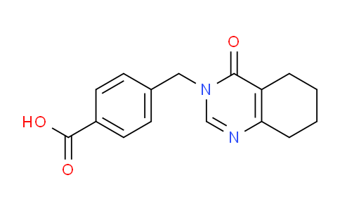 CAS No. 1713714-09-0, 4-((4-Oxo-5,6,7,8-tetrahydroquinazolin-3(4H)-yl)methyl)benzoic acid