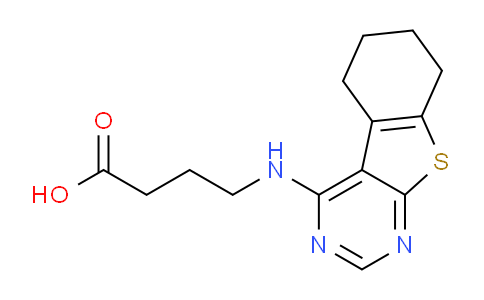 CAS No. 313534-23-5, 4-((5,6,7,8-Tetrahydrobenzo[4,5]thieno[2,3-d]pyrimidin-4-yl)amino)butanoic acid