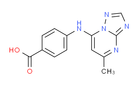 CAS No. 330850-44-7, 4-((5-Methyl-[1,2,4]triazolo[1,5-a]pyrimidin-7-yl)amino)benzoic acid