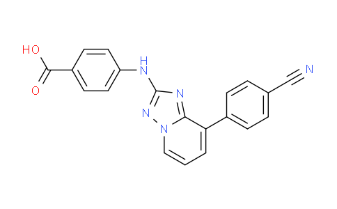 CAS No. 1202618-28-7, 4-((8-(4-Cyanophenyl)-[1,2,4]triazolo[1,5-a]pyridin-2-yl)amino)benzoic acid