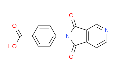 CAS No. 1410664-43-5, 4-(1,3-Dioxo-1H-pyrrolo[3,4-c]pyridin-2(3H)-yl)benzoic acid