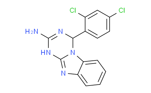 CAS No. 305343-00-4, 4-(2,4-Dichlorophenyl)-1,4-dihydrobenzo[4,5]imidazo[1,2-a][1,3,5]triazin-2-amine