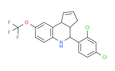 CAS No. 342405-95-2, 4-(2,4-Dichlorophenyl)-8-(trifluoromethoxy)-3a,4,5,9b-tetrahydro-3H-cyclopenta[c]quinoline