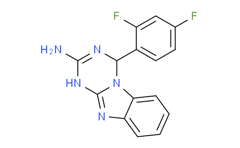 CAS No. 930989-63-2, 4-(2,4-Difluorophenyl)-1,4-dihydrobenzo[4,5]imidazo[1,2-a][1,3,5]triazin-2-amine