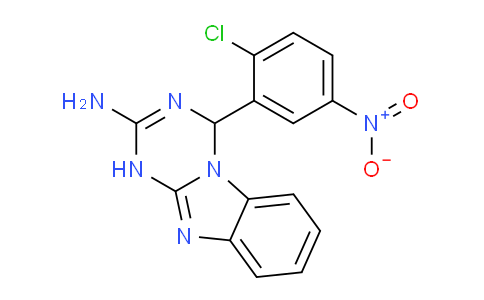 CAS No. 774560-40-6, 4-(2-Chloro-5-nitrophenyl)-1,4-dihydrobenzo[4,5]imidazo[1,2-a][1,3,5]triazin-2-amine