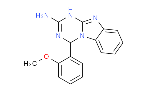 CAS No. 669718-22-3, 4-(2-Methoxyphenyl)-1,4-dihydrobenzo[4,5]imidazo[1,2-a][1,3,5]triazin-2-amine