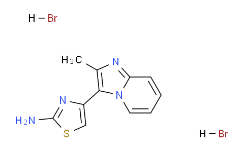 CAS No. 436099-84-2, 4-(2-Methylimidazo[1,2-a]pyridin-3-yl)thiazol-2-amine dihydrobromide