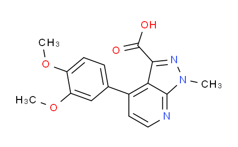 CAS No. 1354705-03-5, 4-(3,4-Dimethoxyphenyl)-1-methyl-1H-pyrazolo[3,4-b]pyridine-3-carboxylic acid