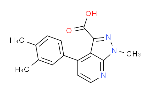 CAS No. 1354704-94-1, 4-(3,4-Dimethylphenyl)-1-methyl-1H-pyrazolo[3,4-b]pyridine-3-carboxylic acid
