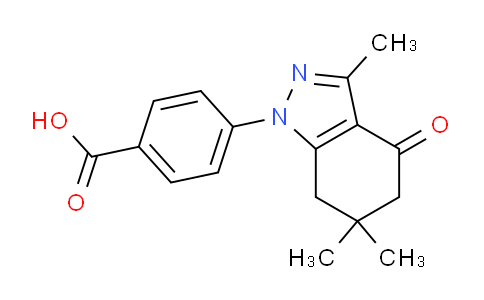 CAS No. 200937-66-2, 4-(3,6,6-Trimethyl-4-oxo-4,5,6,7-tetrahydro-1H-indazol-1-yl)benzoic acid