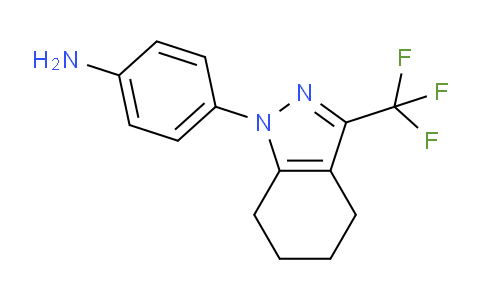 CAS No. 353457-63-3, 4-(3-(Trifluoromethyl)-4,5,6,7-tetrahydro-1H-indazol-1-yl)aniline