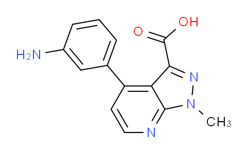 CAS No. 1354706-25-4, 4-(3-Aminophenyl)-1-methyl-1H-pyrazolo[3,4-b]pyridine-3-carboxylic acid