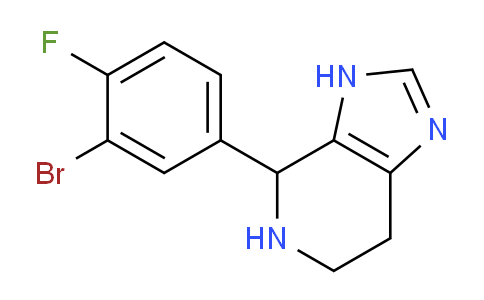 CAS No. 1189749-66-3, 4-(3-Bromo-4-fluorophenyl)-4,5,6,7-tetrahydro-3H-imidazo[4,5-c]pyridine