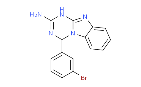 CAS No. 326021-81-2, 4-(3-Bromophenyl)-1,4-dihydrobenzo[4,5]imidazo[1,2-a][1,3,5]triazin-2-amine