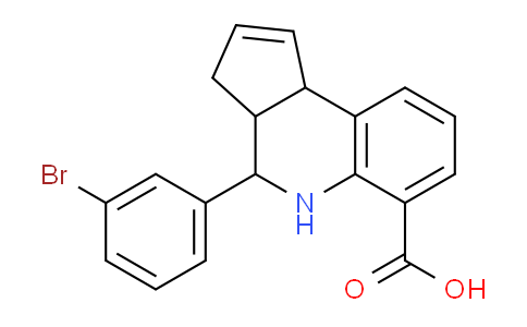 CAS No. 354812-80-9, 4-(3-Bromophenyl)-3a,4,5,9b-tetrahydro-3H-cyclopenta[c]quinoline-6-carboxylic acid
