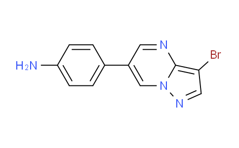 CAS No. 1039364-88-9, 4-(3-Bromopyrazolo[1,5-a]pyrimidin-6-yl)aniline