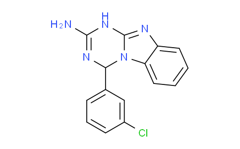 CAS No. 380460-64-0, 4-(3-Chlorophenyl)-1,4-dihydrobenzo[4,5]imidazo[1,2-a][1,3,5]triazin-2-amine