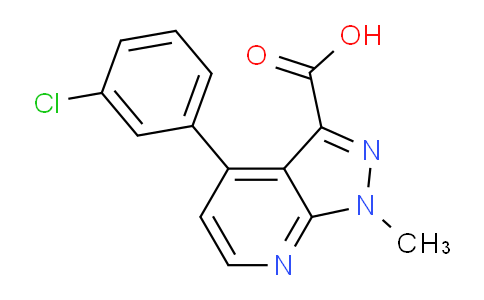 CAS No. 1354704-59-8, 4-(3-Chlorophenyl)-1-methyl-1H-pyrazolo[3,4-b]pyridine-3-carboxylic acid