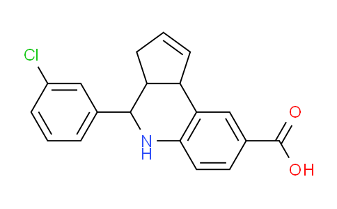 CAS No. 486991-75-7, 4-(3-Chlorophenyl)-3a,4,5,9b-tetrahydro-3H-cyclopenta[c]quinoline-8-carboxylic acid